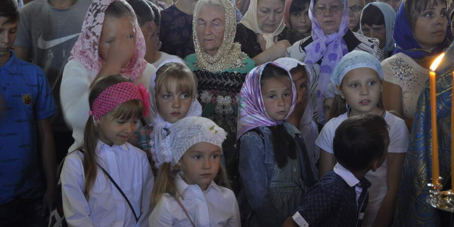 Молебен перед началом учебного года